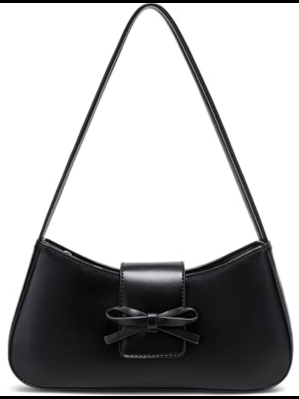 PU Leather Hobo Shoulder Bag Bow Crossbody Handbag Small Purse